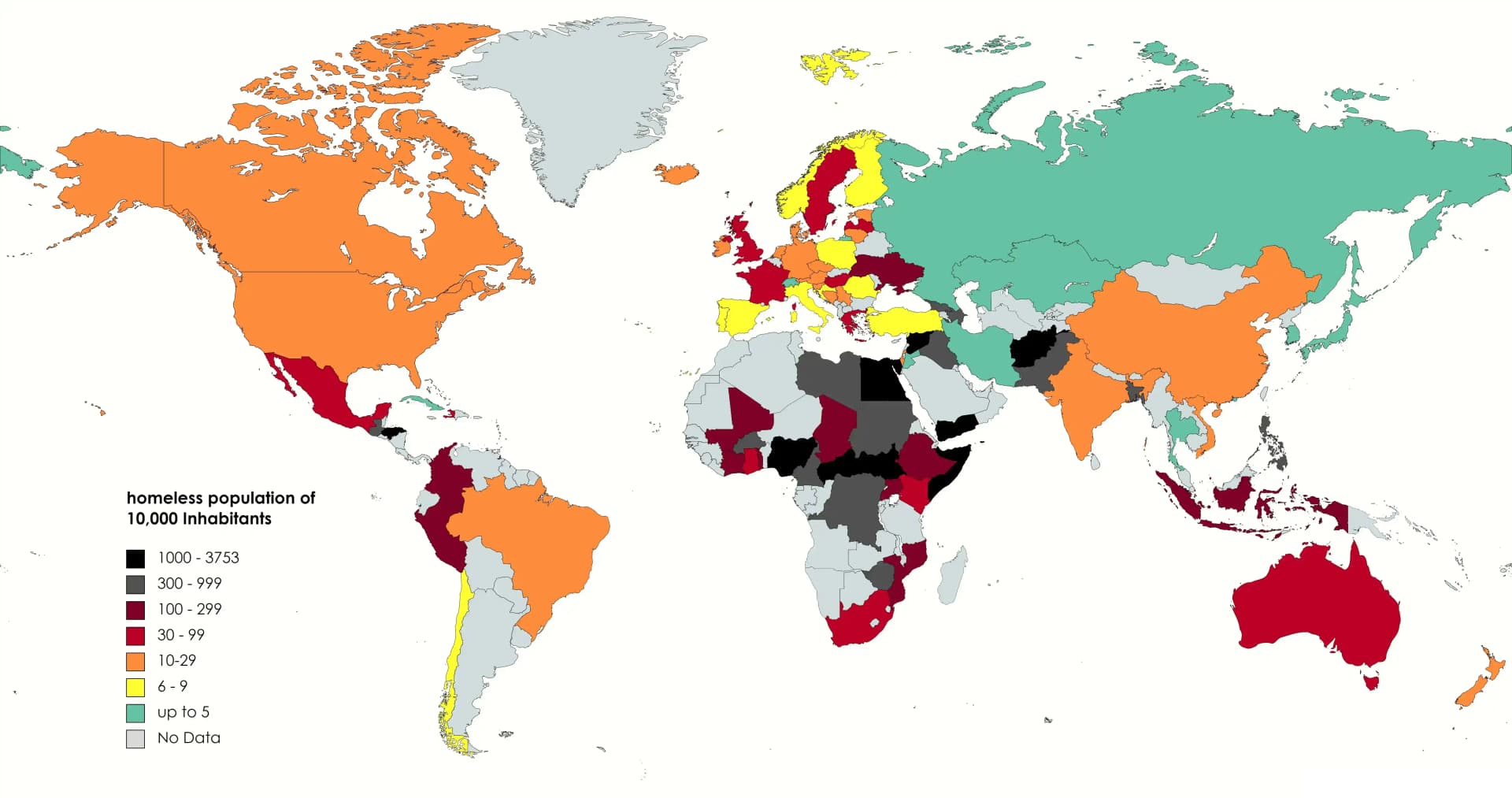 Top 20 Countries with Lowest Homeless Rates Worldwide
