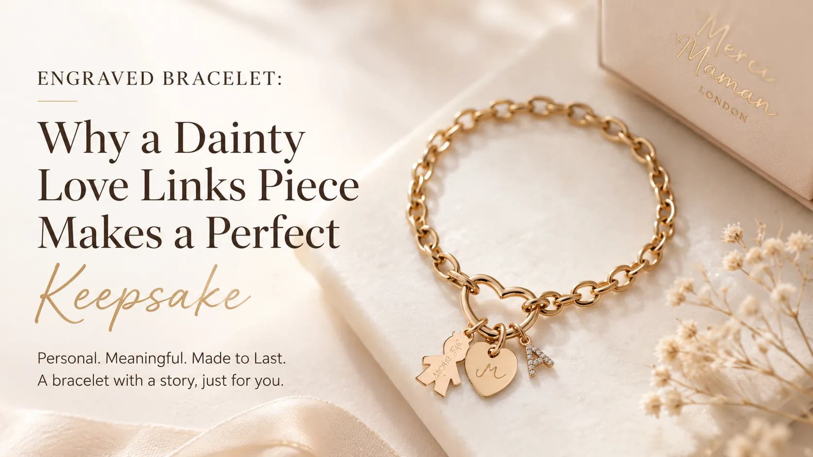 Engraved Bracelet: Why a Dainty Love Links Piece Makes a Perfect Keepsake