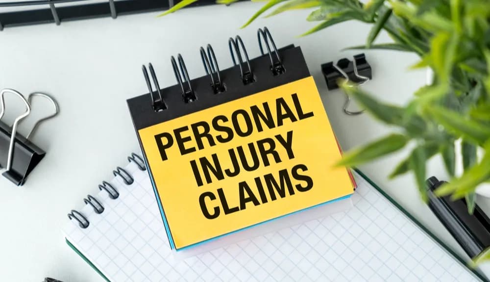 Documents and medical records reviewed in a personal injury claim showing missing details, insurance evaluation process, and accident-related evidence.