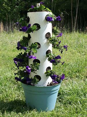  PVC Pipe Flower Tower 