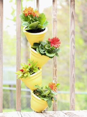 DIY Decorative Flower Tower    