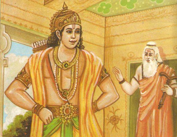 It was time for Shri Rama and Shri Lakshmana to travel back to Vaikunta.