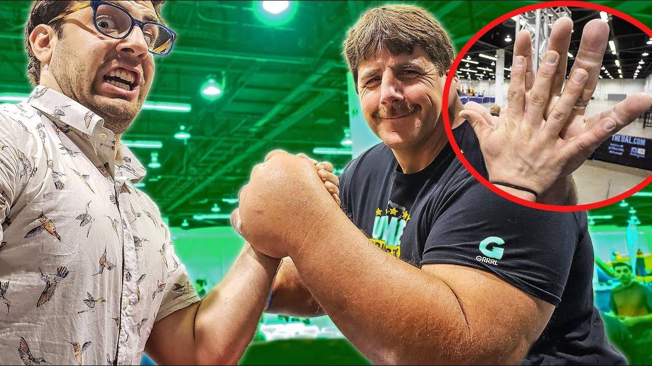 Jeff Dabe arm wrestling